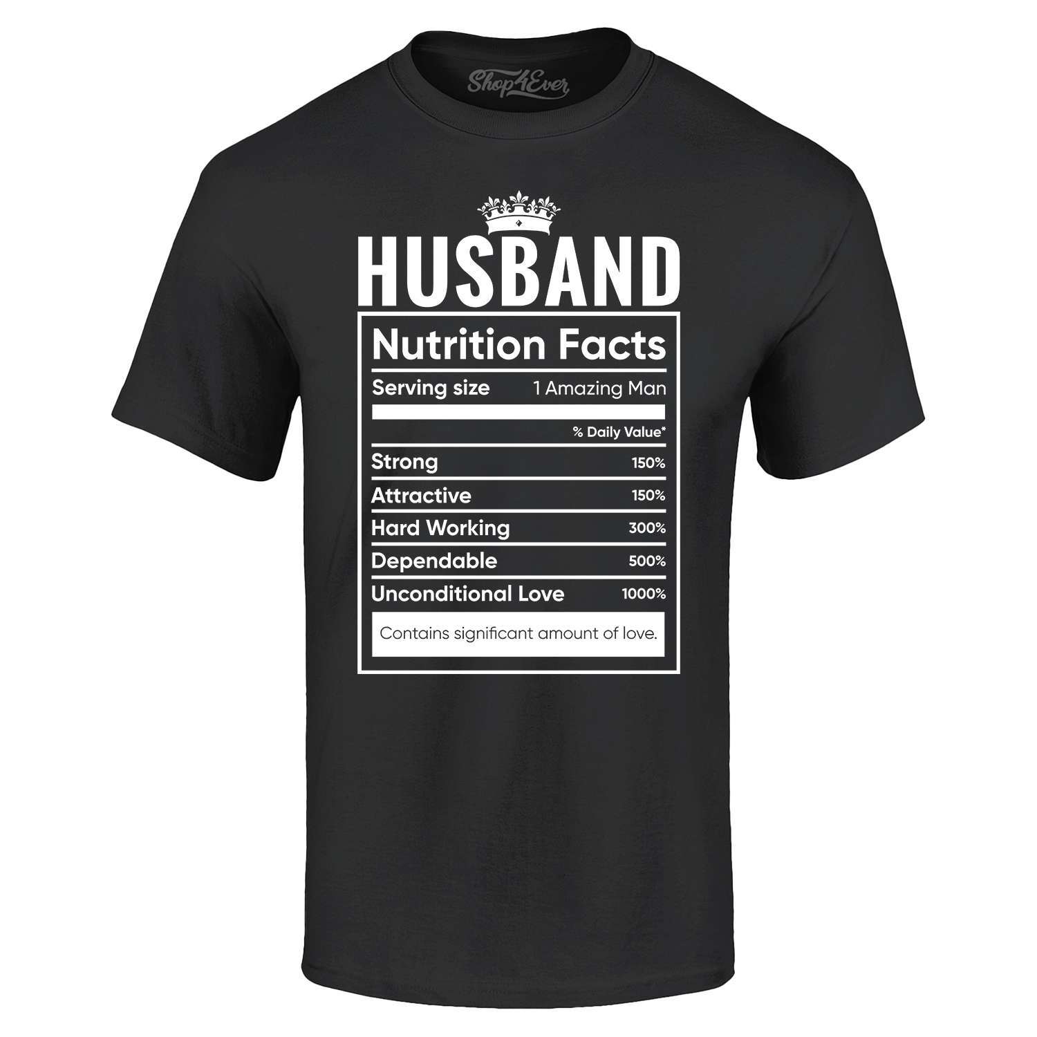 Nutrition & Fitness Hub Photos - Camiseta de fatos nutricionais para marido,